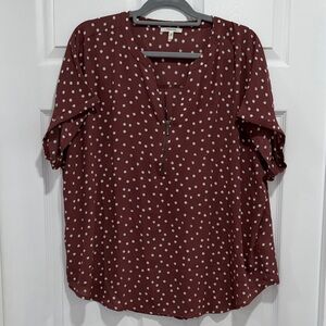 Maurices Geneva Short Sleeve Blouse
